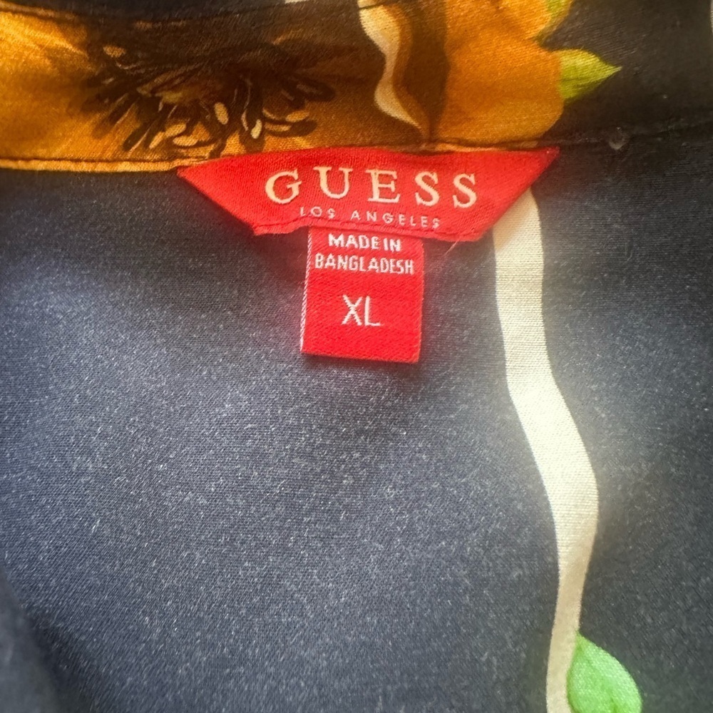 Floral Striped Men's Shirt Guess - Picture 3 of 6
